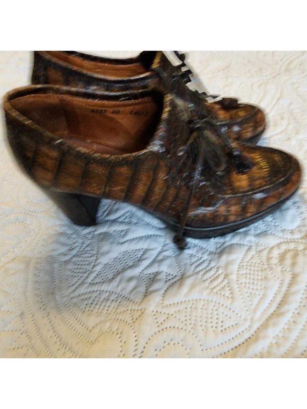 EUC Vintage Pons Quintana block heels Spain 38 - Picture 5 of 9